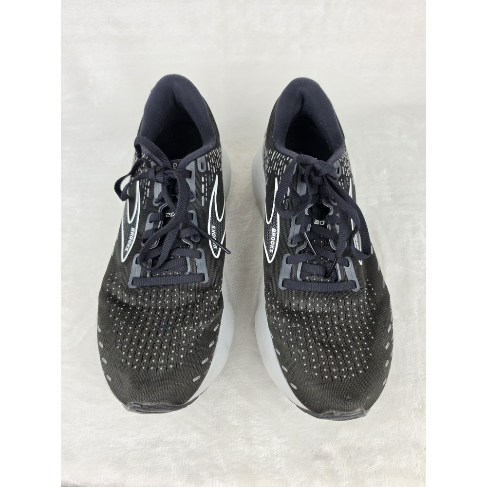 Brooks Glycerin 20 Womens 11.5B Black White Alloy Running Shoes - Picture 2 of 9
